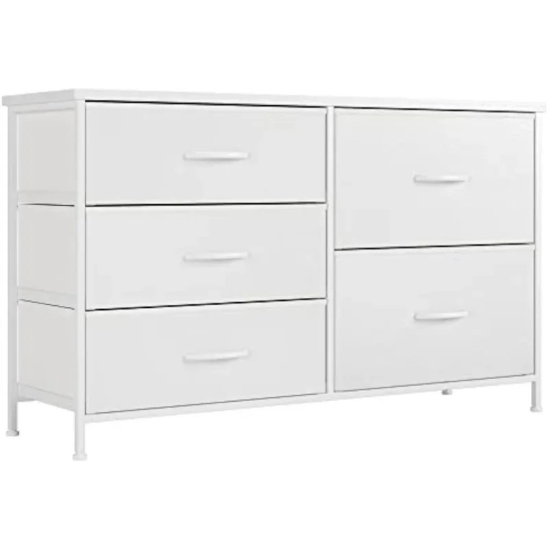 Baby Nursery Chest Of Drawers - Белый комод для спальни с 5-мя