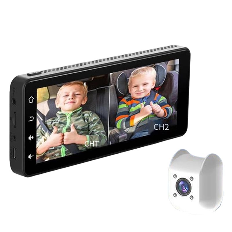Baby Monitor Split Screen - Автомобильная камера для двух детей, совместимая