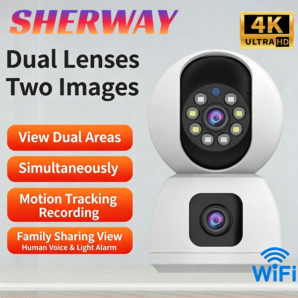 Baby Monitor Split Screen - 8 МП Wi-Fi IP-камера с двумя