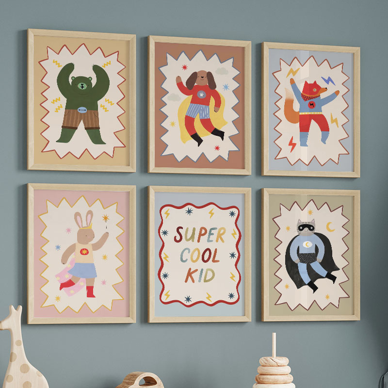 Baby Nursery Paintings - Забавные мультяшные постеры и картины на