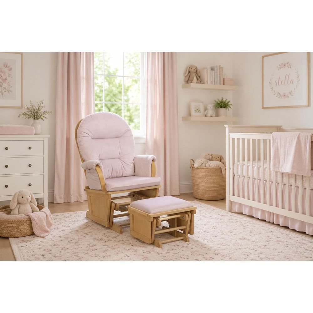 Baby Nursery Nurse - Кресло-качалка Madison с оттоманкой, деревянное кресло-глайдер