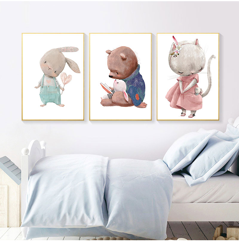 1 шт. безрамный декоративный х – обзор и цена Baby Nursery Paintings