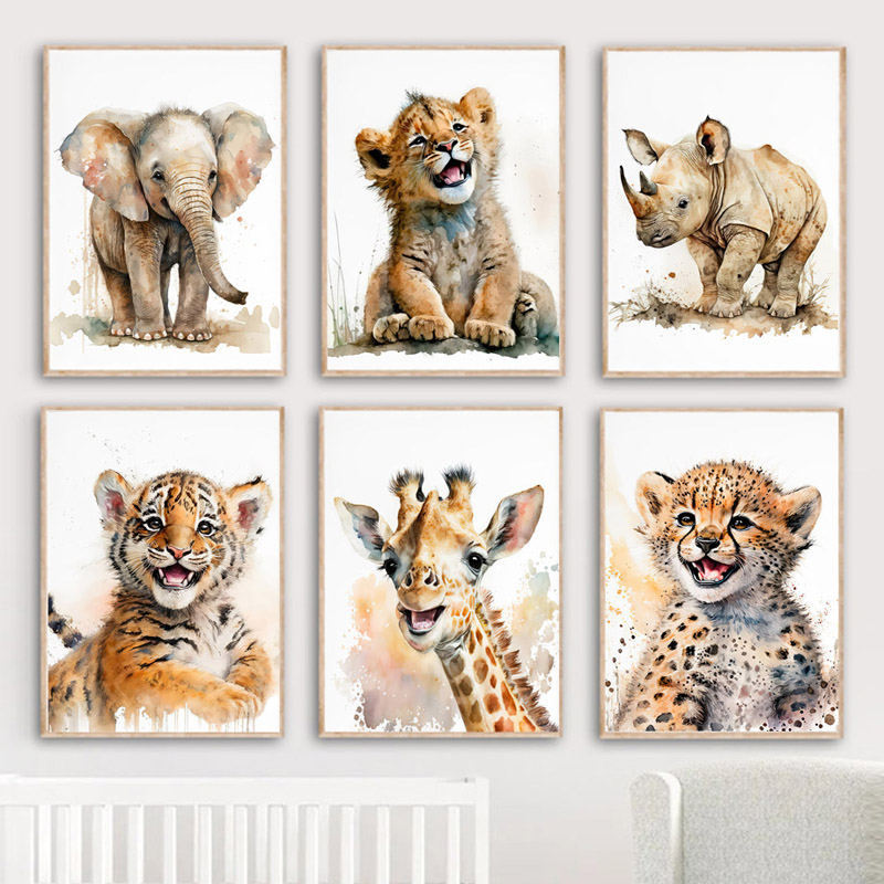 Картина на холсте с изображени – обзор и цена Baby Zebra Nursery