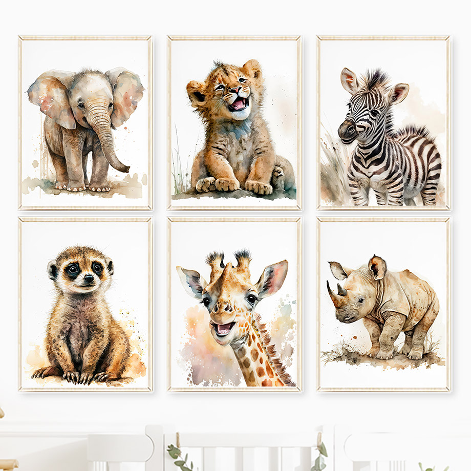 Картина на холсте с изображени – обзор и цена Baby Zebra Nursery