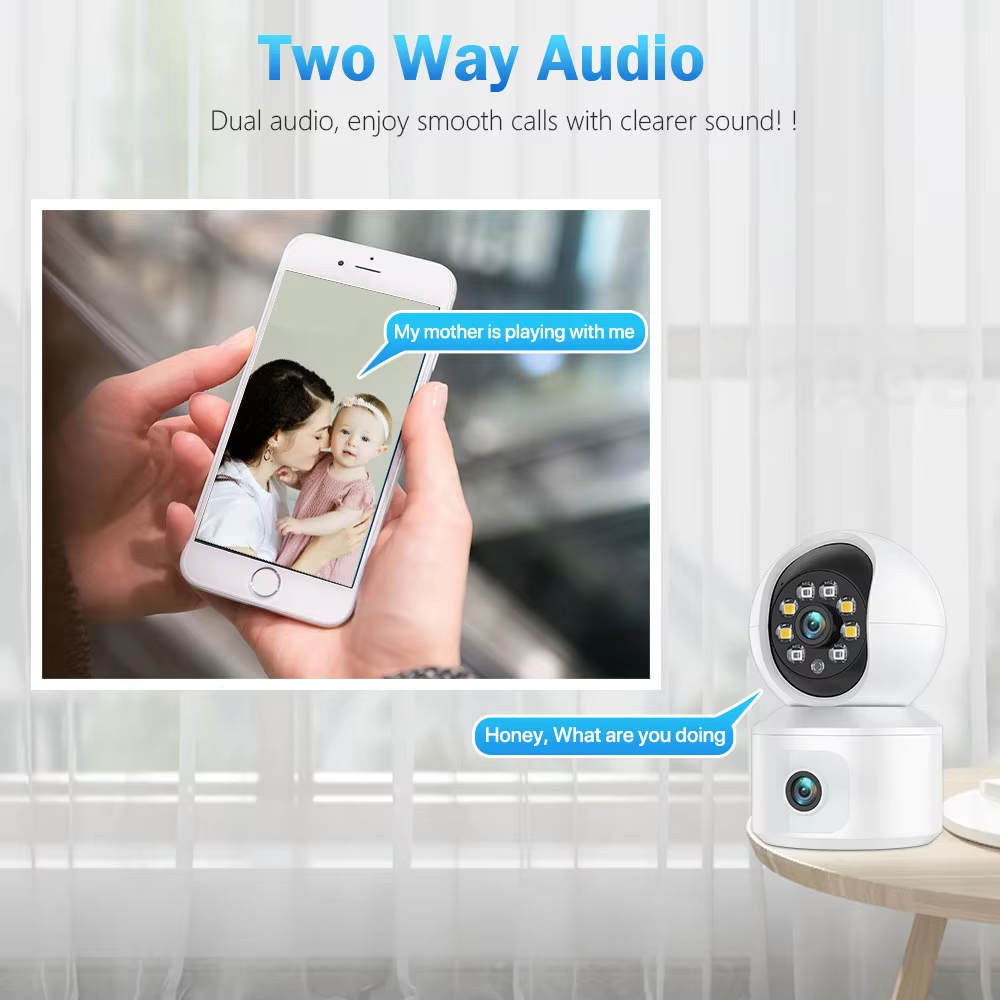6MP Wi-Fi IP-камера iCsee с дв – обзор и цена Baby Monitor Split Screen
