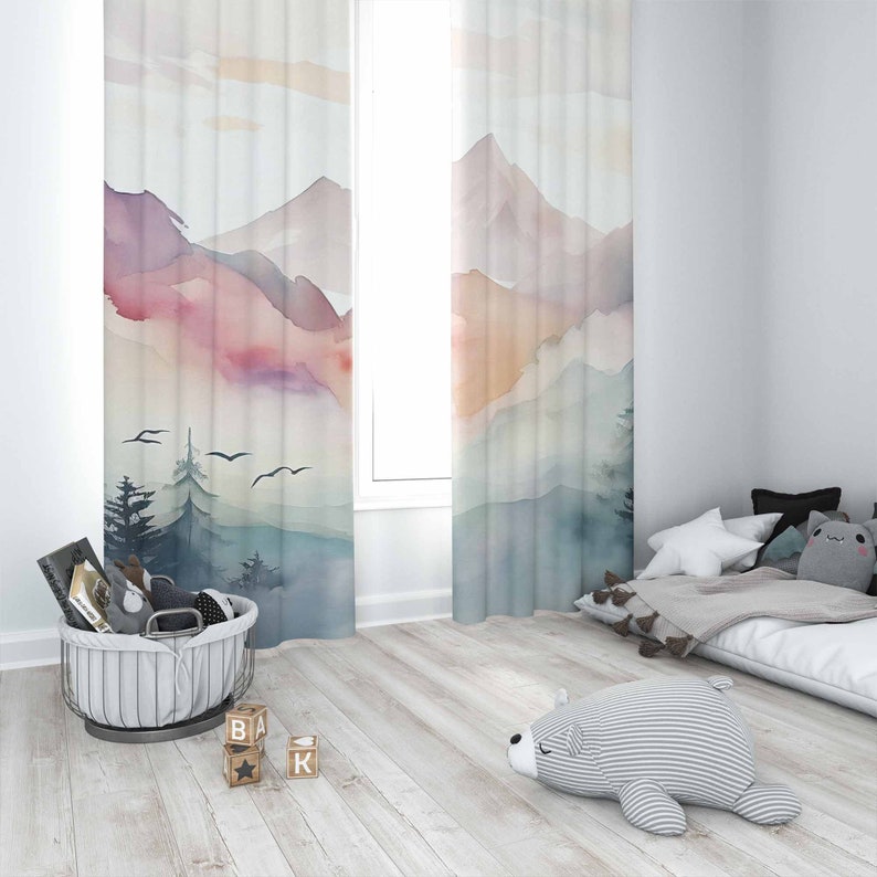 Занавеска для детской комнаты  – обзор и цена Baby Nursery Curtains