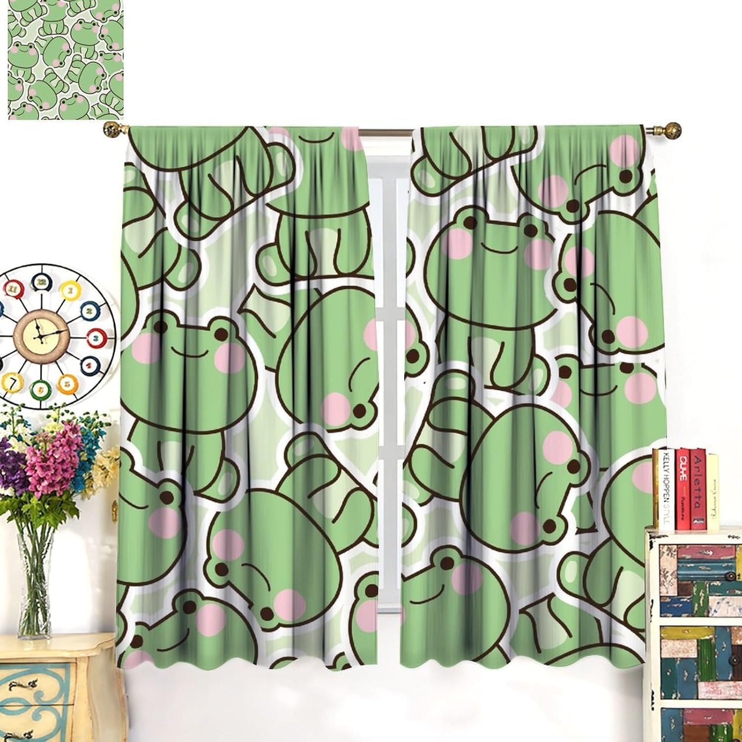 Милые шторы с рисунком зеленой – обзор и цена Baby Nursery Curtains