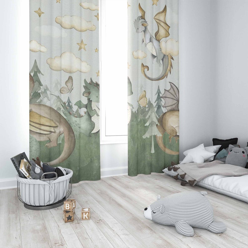 Детские шторы с изображением м – обзор и цена Baby Nursery Curtains