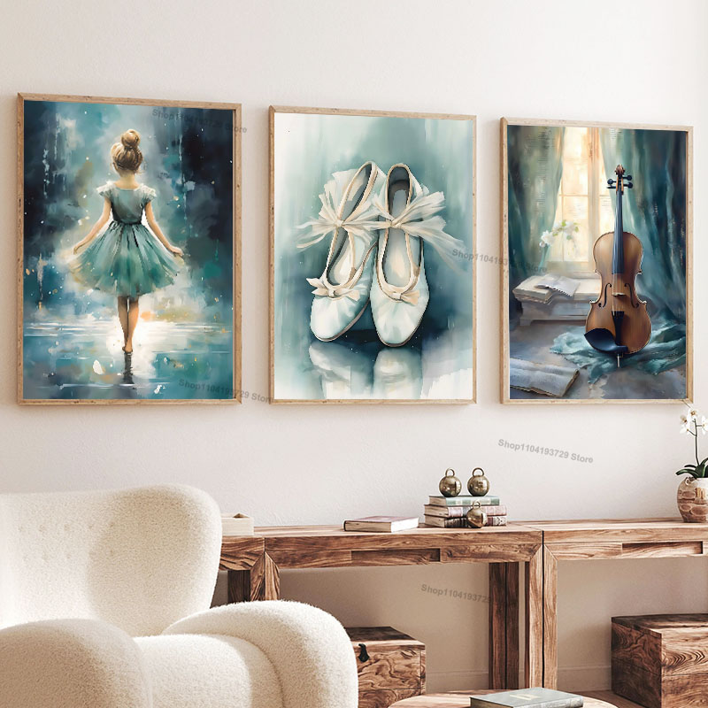 Акварельные картины с балерино – обзор и цена Baby Nursery Paintings