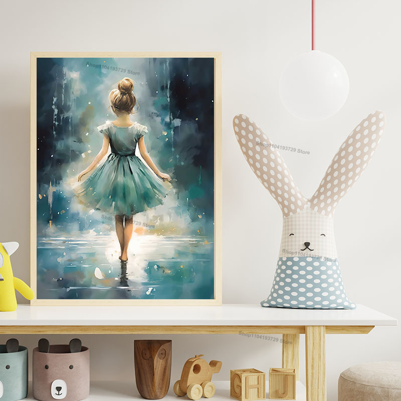 Акварельные картины с балерино – обзор и цена Baby Nursery Paintings
