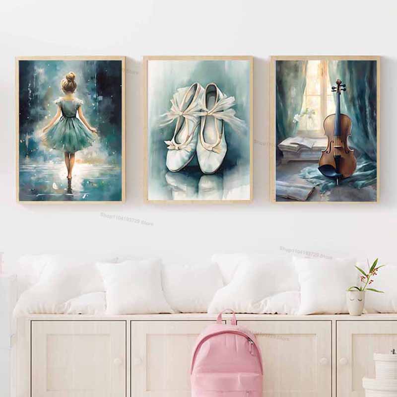 Акварельные картины с балерино – обзор и цена Baby Nursery Paintings