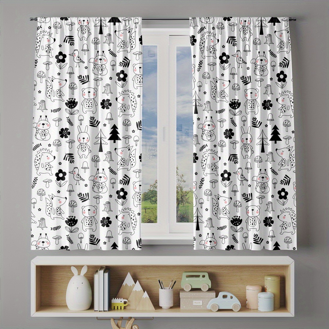 Милые шторы для детской комнат – обзор и цена Baby Nursery Curtains
