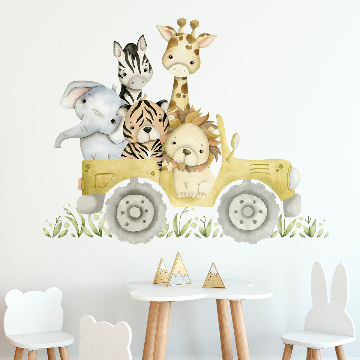 Наклейки на стену с милыми жив – обзор и цена Baby Zebra Nursery