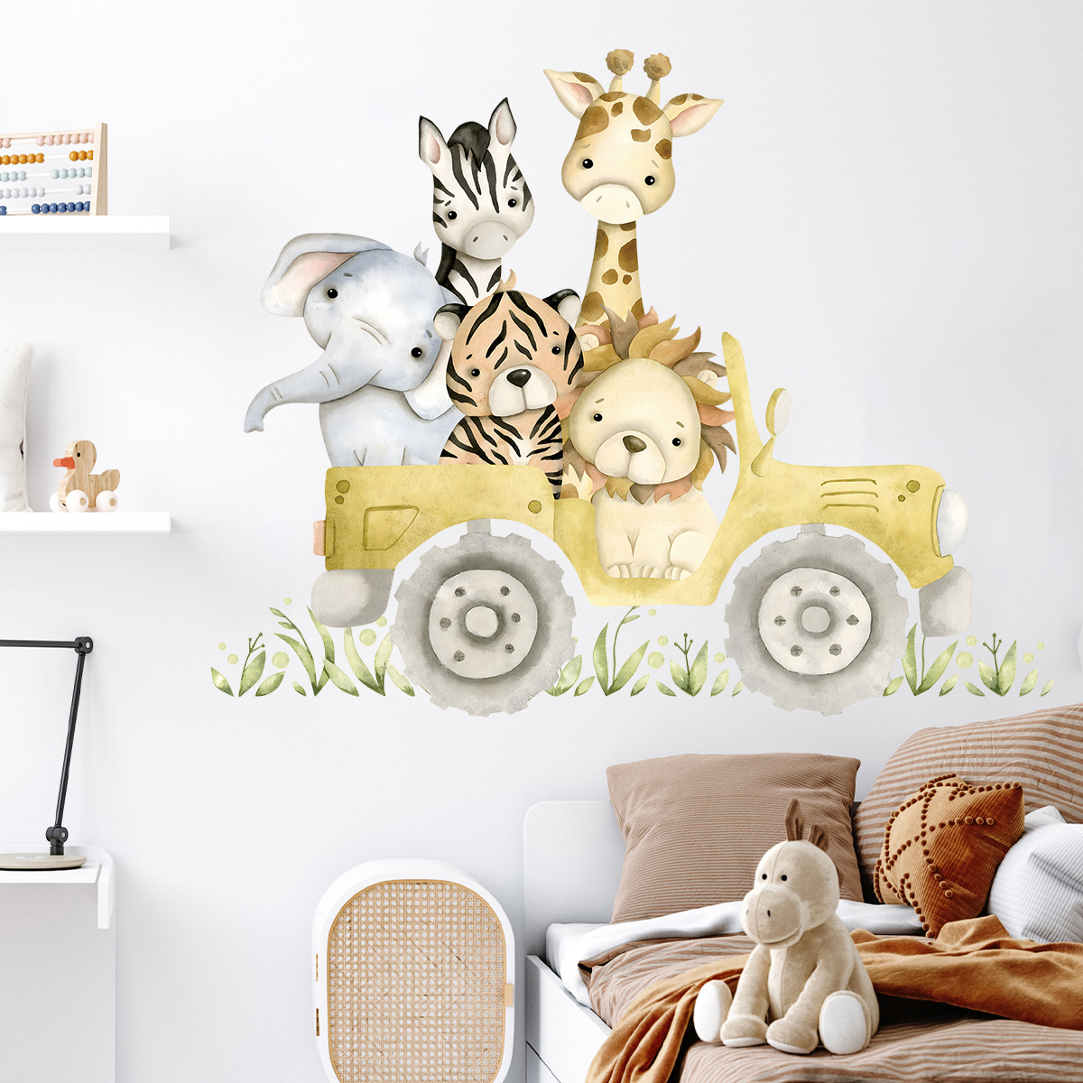Наклейки на стену с милыми жив – обзор и цена Baby Zebra Nursery