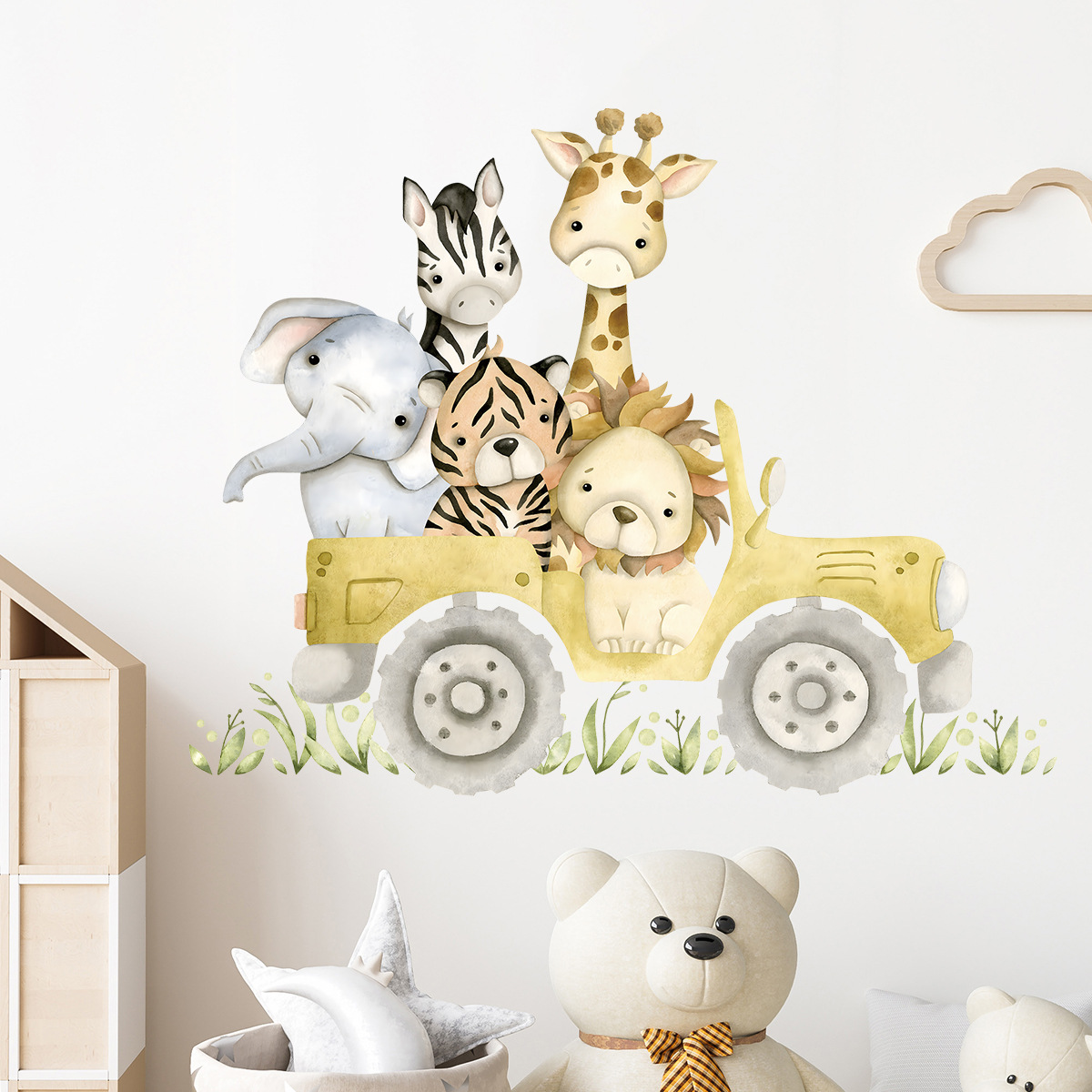 Наклейки на стену с милыми жив – обзор и цена Baby Zebra Nursery