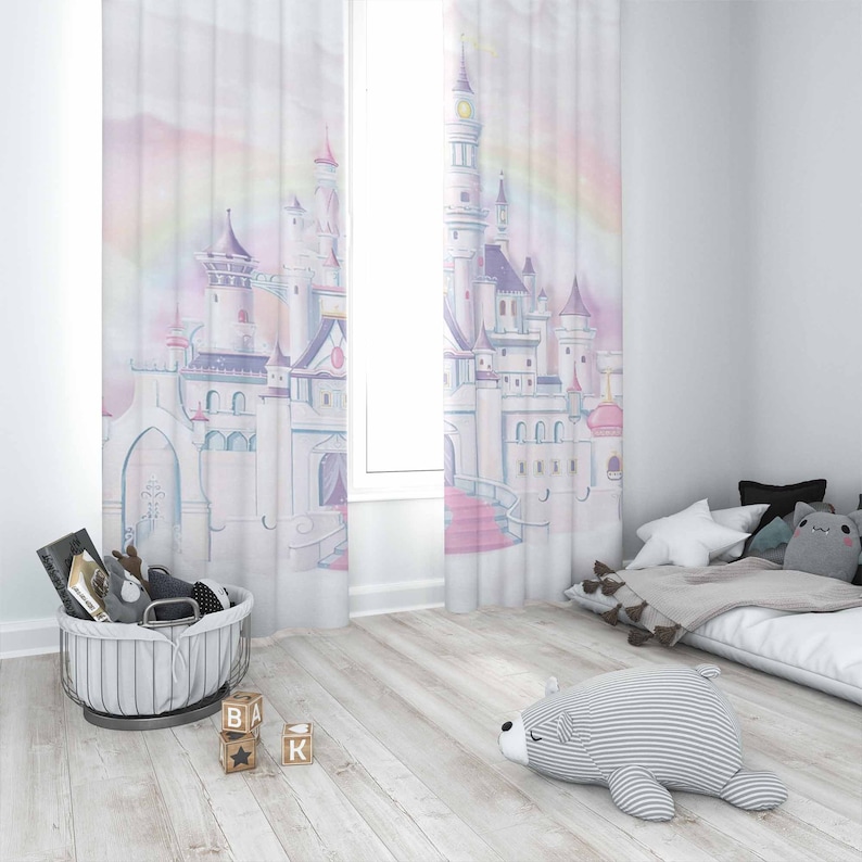 Замок принцессы, детская занав – обзор и цена Baby Nursery Curtains