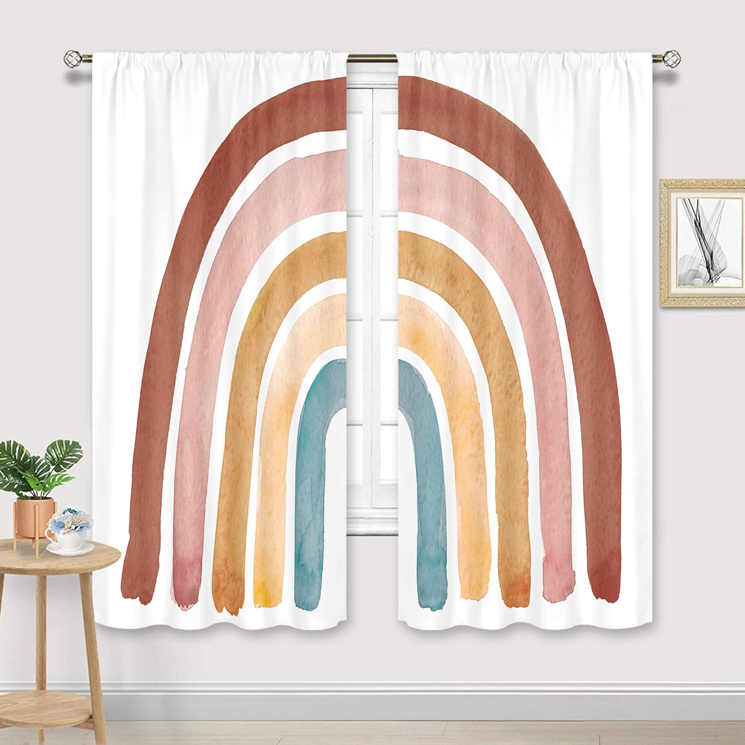 Детские радужные шторы в стиле – обзор и цена Baby Nursery Curtains