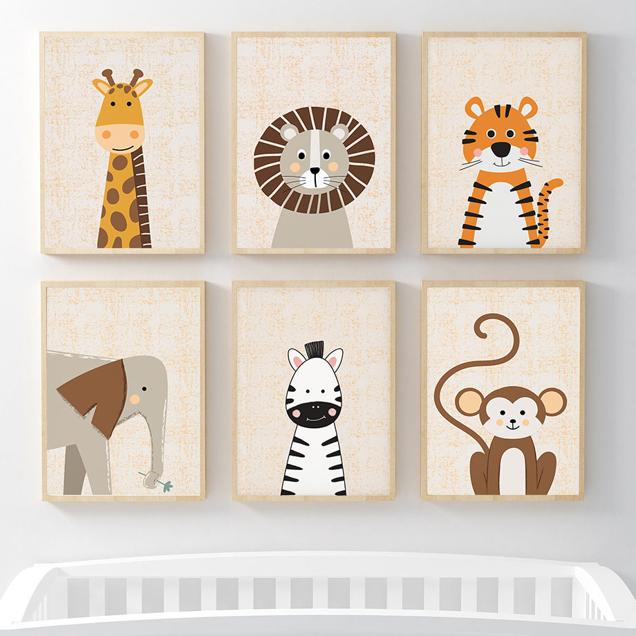 Картины на холсте с изображени – обзор и цена Baby Zebra Nursery