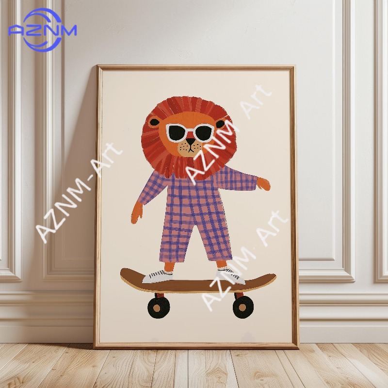 1 шт. Забавный постер с животн – обзор и цена Baby Nursery Paintings