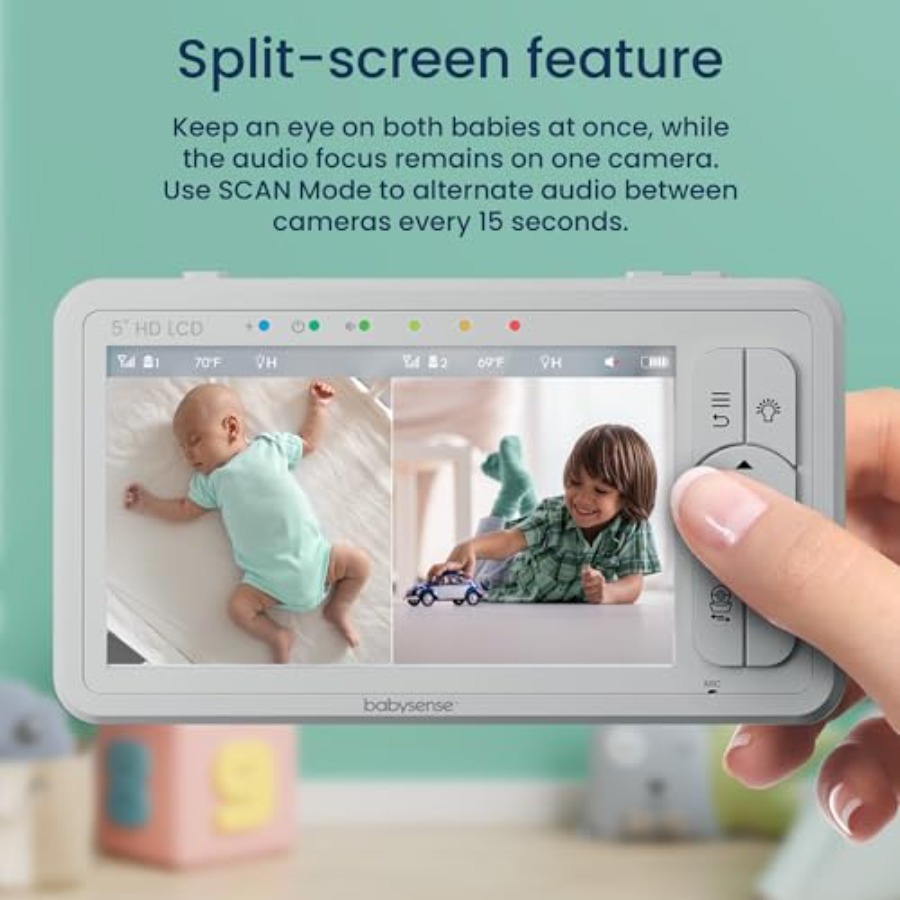 Видеоняня для детской комнаты, – обзор и цена Baby Monitor Split Screen