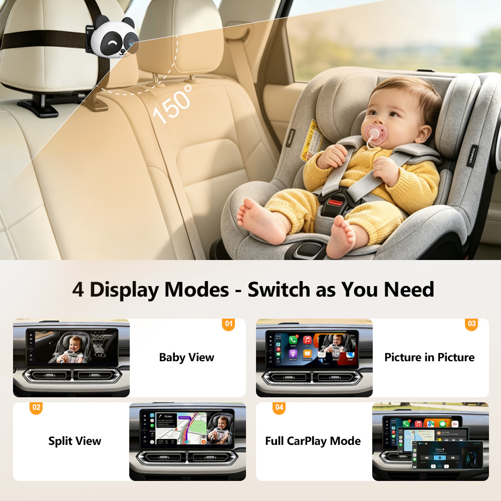 Беспроводной адаптер CarPlay C – обзор и цена Baby Monitor Split Screen
